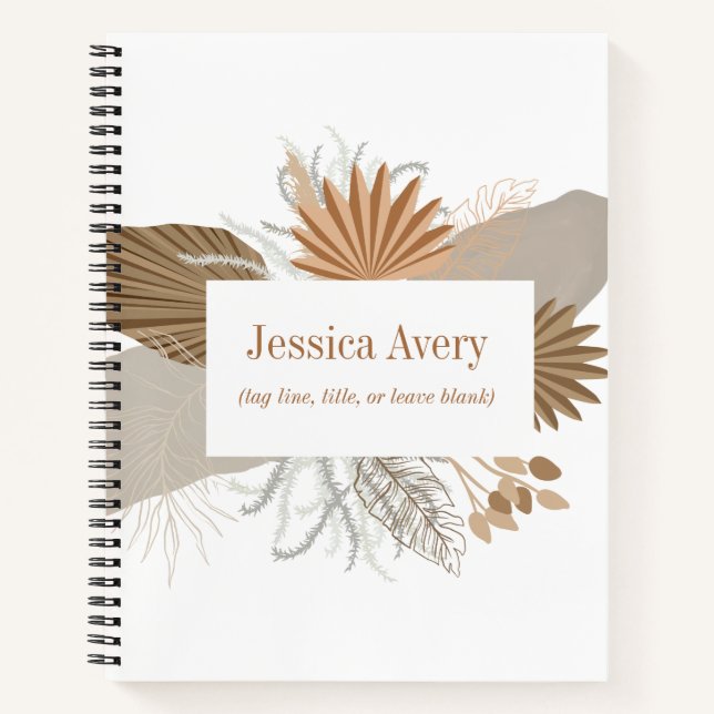 Carnet Terracotta Boho Tropical (Devant)