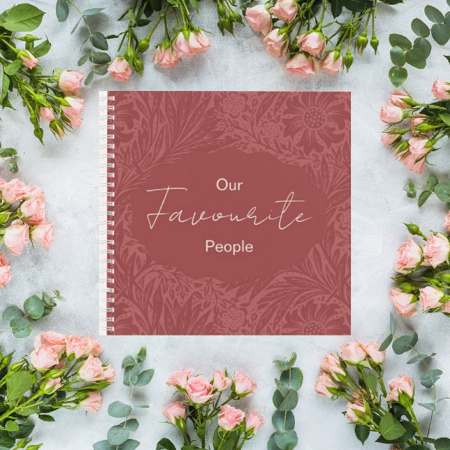 Carnet Terracotta Floral Wedding Guest Book (Créateur téléchargé)