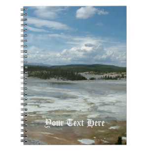 Carnet Terrain chaud du parc national Yellowstone, geyser