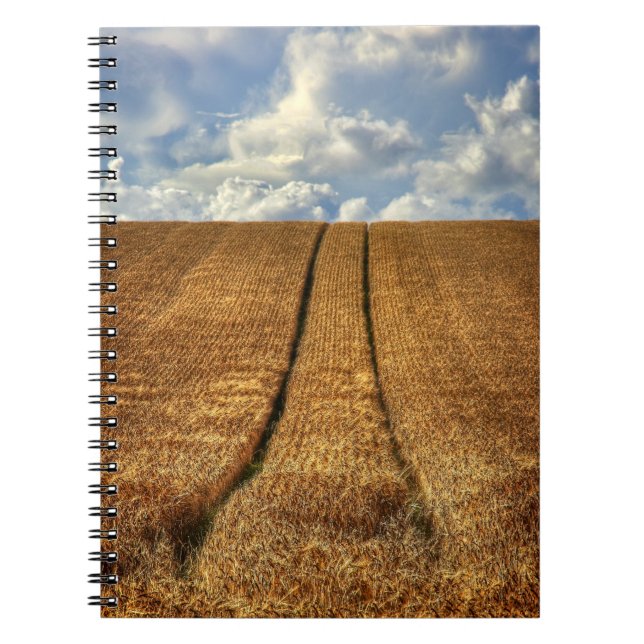 Carnet Terrain de blé d'été et de blé passé avec Tractor  (Devant)