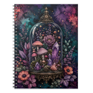 Carnet Terrarium Magique Cristal et Champignon Whimsigoth