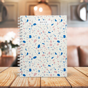 Carnet Terrazzo Motif Neutre Naturel Élégant