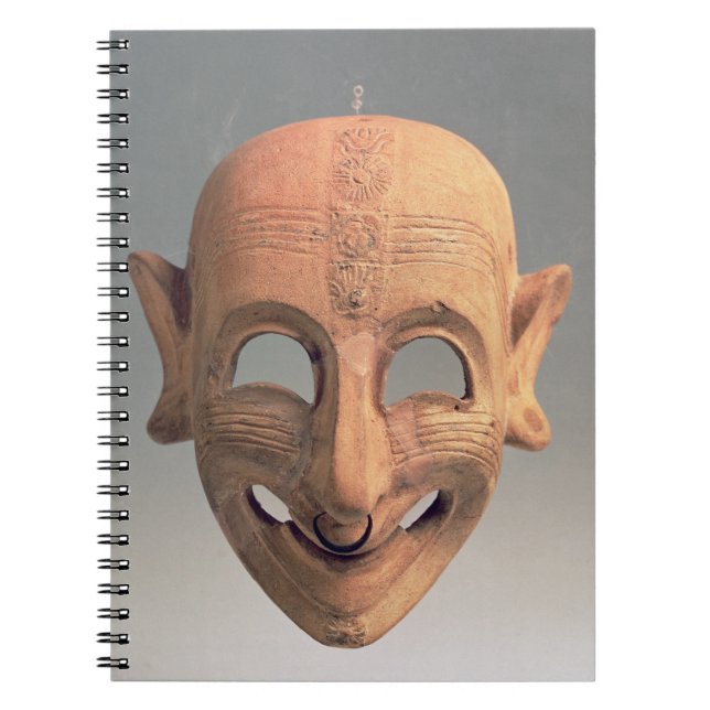 Carnet Terre cuite grimaçant le masque de San Sperate, (Devant)