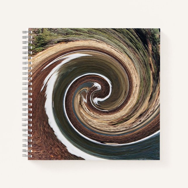 Carnet Terre Mère et eau tourbillonnantes.... (Devant)
