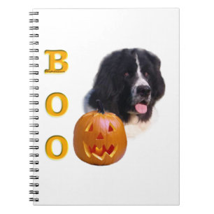 Carnet Terre-Neuve Landseer Halloween Boo