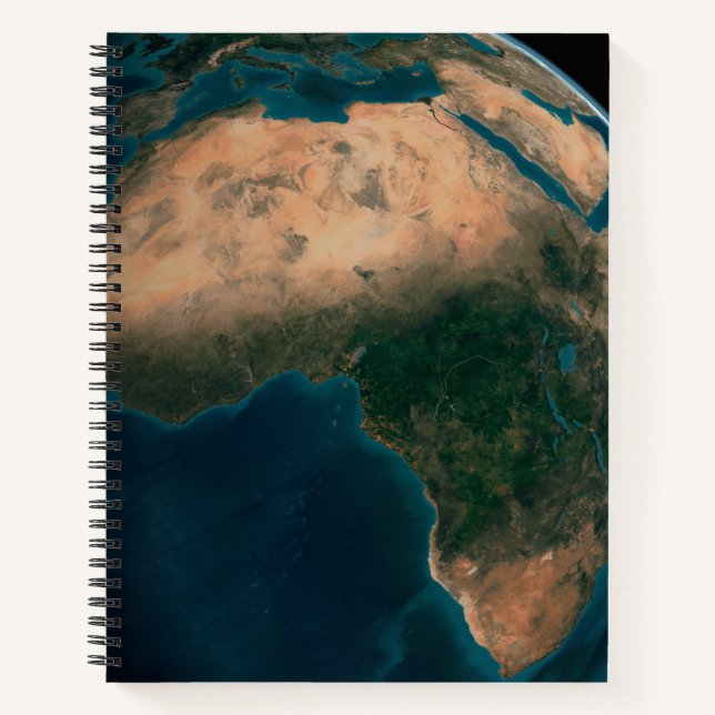 Carnet Terre Pleine De L'Espace Au-Dessus Du Continent Af (Devant)