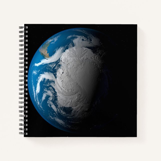 Carnet Terre Pleine Montrant Des Nuages Simulés Sur L'Ant (Devant)