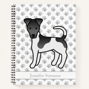 Carnet Térrier à poil lisse noir et blanc Chien mignon &