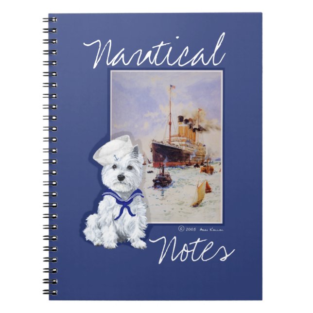 Carnet Terrier Blanc de West Highland NOTES (Devant)