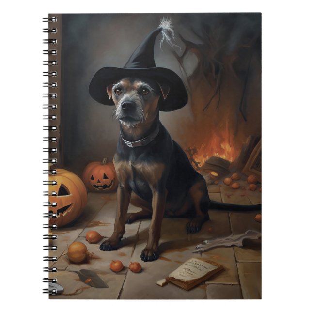 Carnet Terrier de la baie de Chesapeake Citrouilles Hallo (Devant)