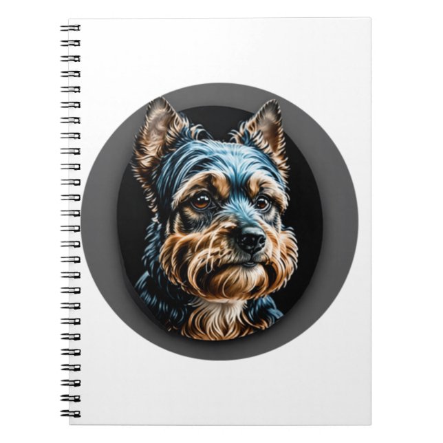 Carnet terrier noir yorkshire (Devant)