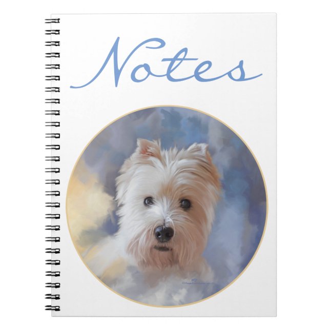 Carnet Terrier West Highland White (Devant)