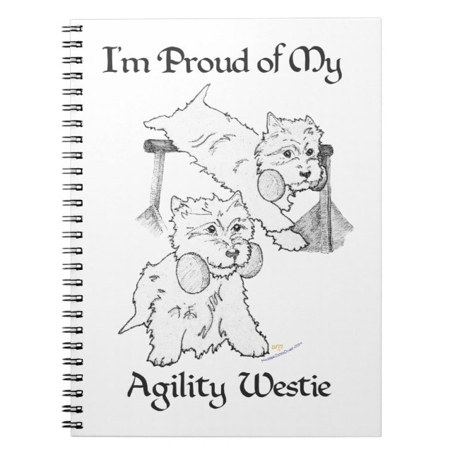 Carnet Terrier West Highland White NOTES (Devant)