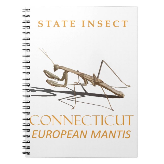 Carnet Territoire du Connecticut Insecte Mantis religiosa (Devant)