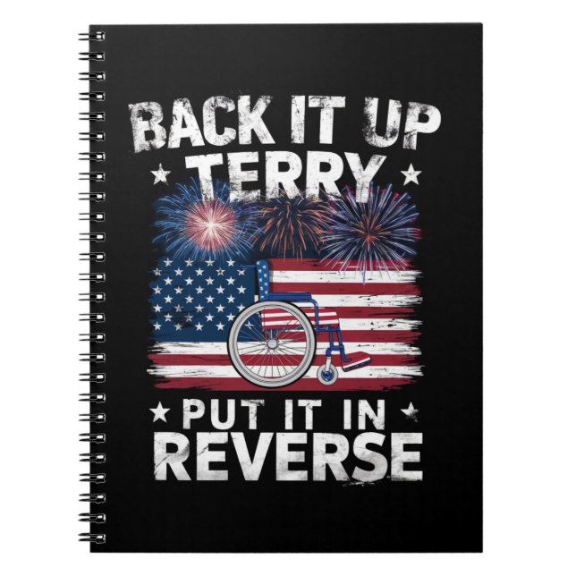 Carnet Terry Recule Mets-le En Marche Arrière Feux D'arti (Devant)