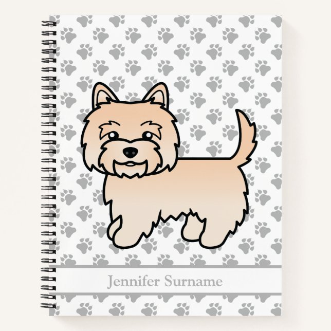 Carnet Tervueren Cairn Terrier Chiot Dessin Animé & Texte (Devant)