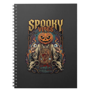 Carnet Tête de citrouille d'Halloween de Vires effrayants