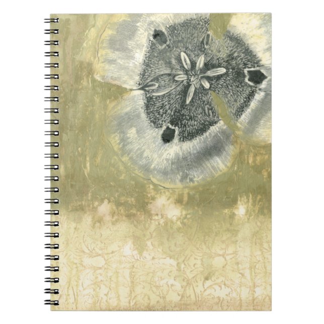 Carnet Tête de fleurs Abstraite de texture laquée (Devant)