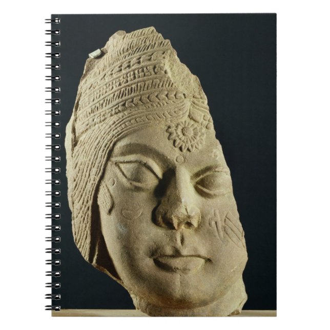 Carnet Tête de grès rouge de Yakshi, Bharhut, 2ème siècle (Devant)
