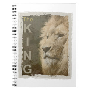 Carnet Tête De Lion Personnalisée Image D'Art King Pop