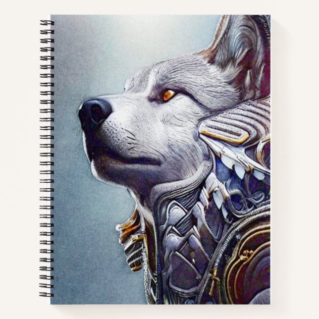 Carnet Tête de loup d'inspiration vintage - Nostalgic (Devant)