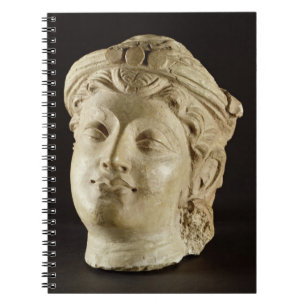 Carnet Tête de stuc, Gandhara, ANNONCE du 4ème siècle
