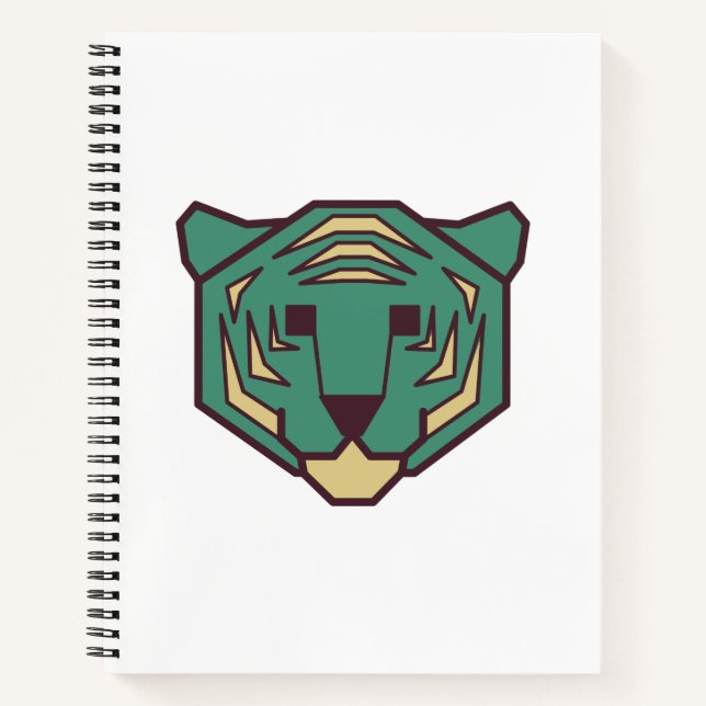 Carnet Tête de tigre bleue (Devant)