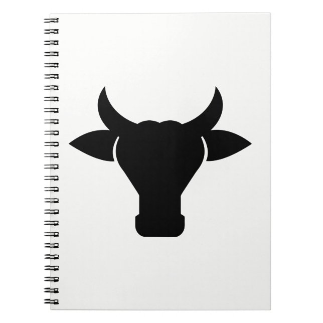 Carnet Tête de vache Silhouette (Devant)