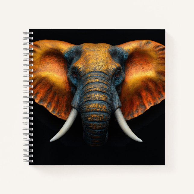 Carnet Tête d'éléphant d'Afrique  (Devant)
