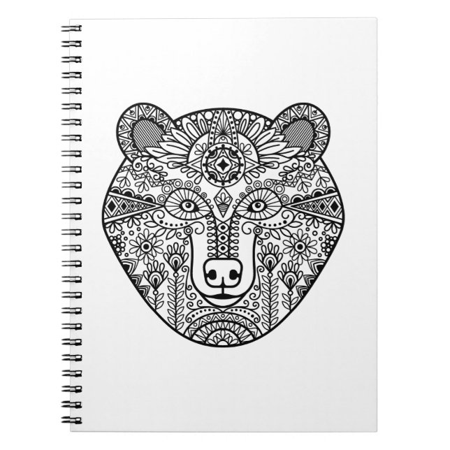 Carnet Tête d'ours de style (Devant)