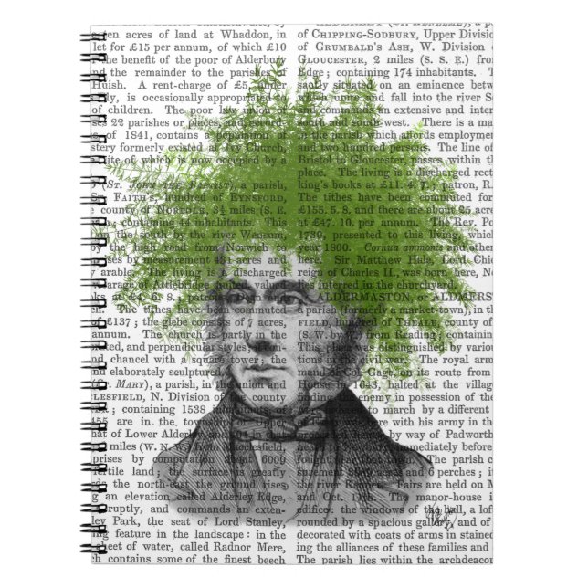 Carnet Tête du Plante Asparagus Fern (Devant)