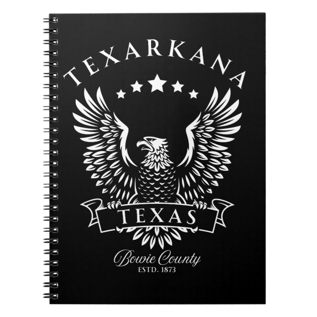 Carnet Texarkana Bowie County Texas aigle vintage (Devant)