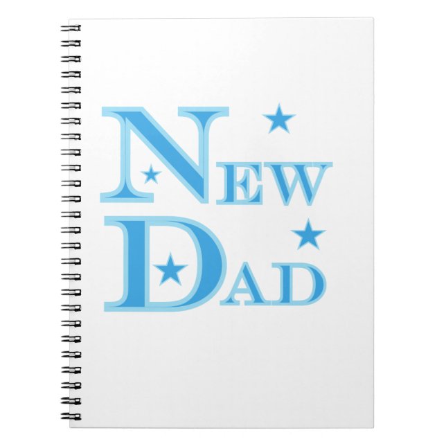 Carnet Texte Bleu Nouveau Cadeaux Papa (Devant)