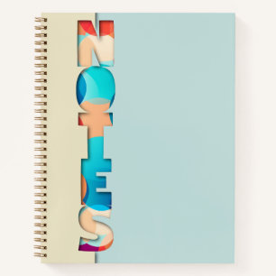 Carnet Texte de note coloré