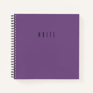 Carnet Texte de typographie d'écriture violette
