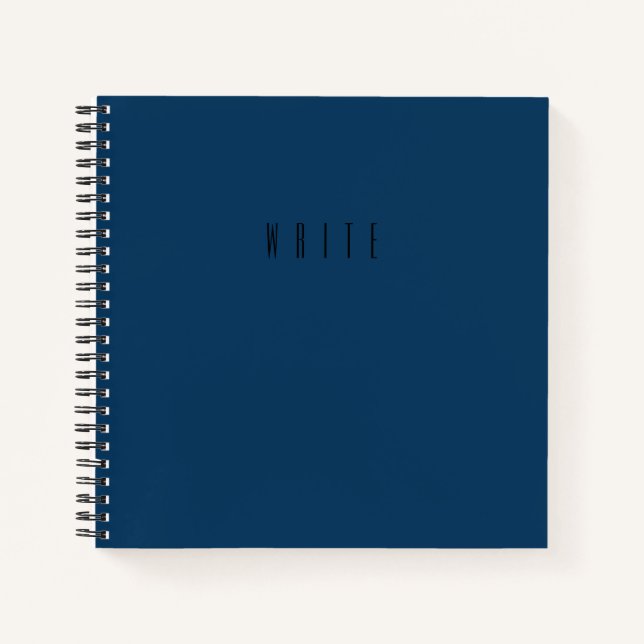 Carnet Texte de typographie en écriture bleue (Devant)