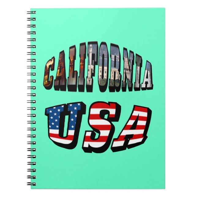 Carnet Texte du drapeau de la Californie (Devant)