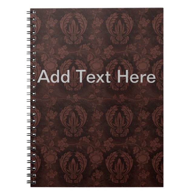 Carnet Texte en cuir Brown (Devant)