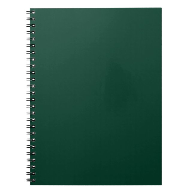 Carnet Texte monochrome vert Émeraude (Devant)