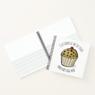 Carnet Texte personnalisé mini-muffin personnalisé
