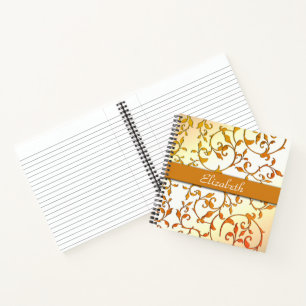 Carnet Texte personnel rouillé défilant