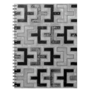 Carnet Textile de boue africain avec Motifs géométriques