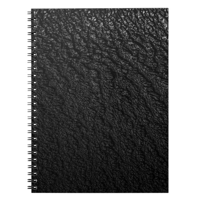 Carnet textile floral noir et gris (Devant)
