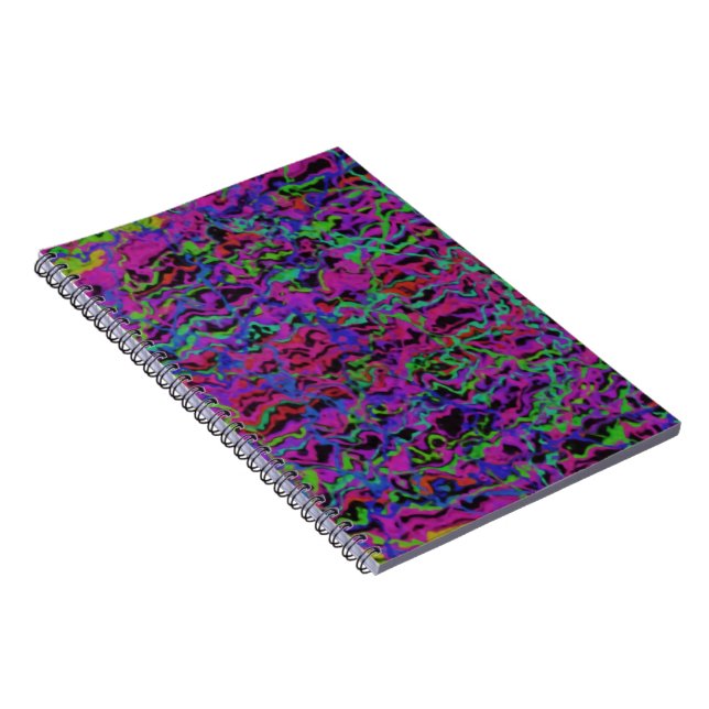 Carnet Texture Abstrait Multicolore Vibrant (Côté Droit)