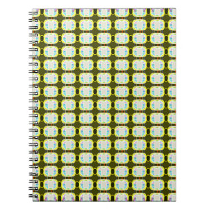 Carnet texture abstraite, coloré en vichy motif, moderne