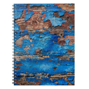 Carnet Texture arrière - plan bois bleu