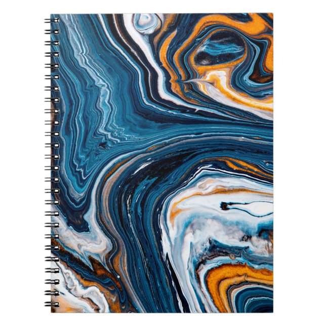 Carnet Texture d'art fluide. Arrière - plan avec mélange  (Devant)