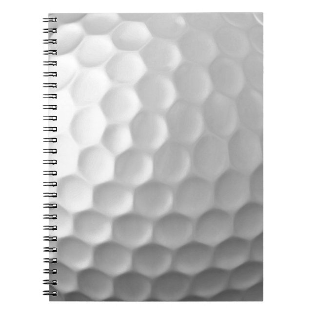 Carnet Texture de balle de golf blanche gaufree (Devant)