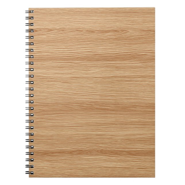 Carnet Texture de bois clair au grain chaud avec un flux  (Devant)