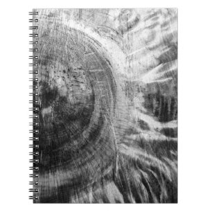 Carnet Texture de bois noir et blanc
